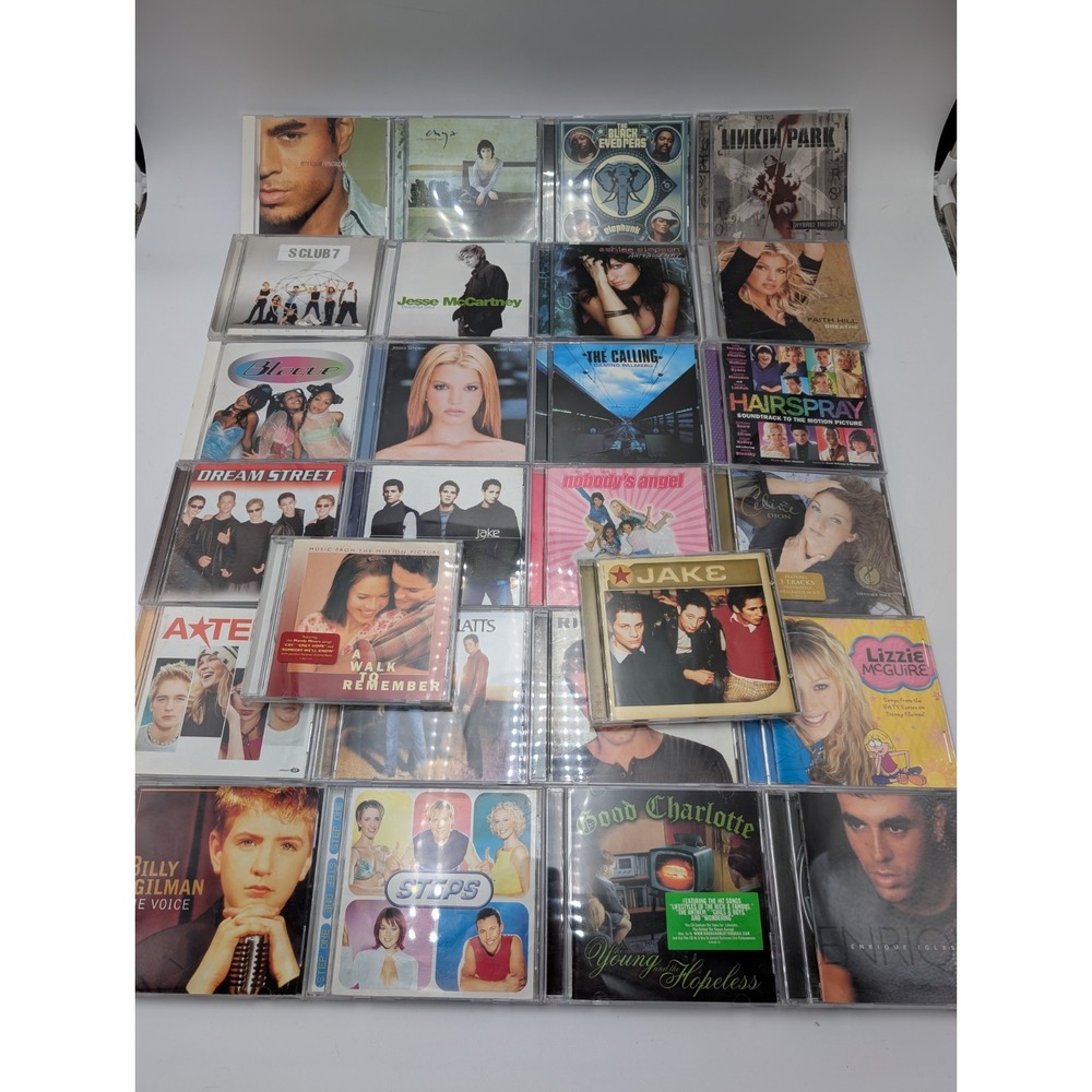 Y2k Music cd Lot 2000's Linkin Park, Ashlee Simpson, Hairspray, Jake CD LOT
